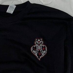 coração de viana black sweatshirt